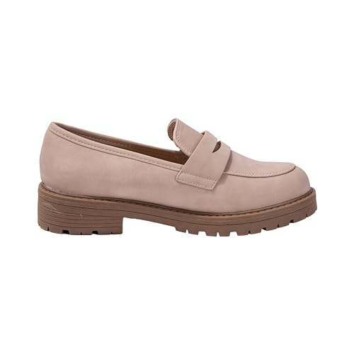 Kids Loafers Slip On Round Toe Uniform Dress Church School Casual Girls Shoes Krystal-22