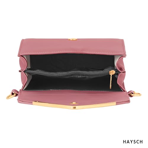 Image of Women Girls V-flap Crossbody Sling Bag with Embellished Gold Chain | Perfect For Party Travel Or Daily Use | Stylish Bag For Women