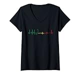 Photo Gallery donna juneteenth battito cardiaco black history ekg pulse juneteenth maglietta con collo a v Photo Gallery donna juneteenth battito cardiaco black history ekg pulse juneteenth maglietta con collo a v