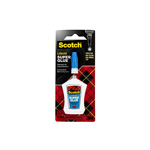 Scotch Super Glue Liquid in Precision Applicator, 0.14 oz (AD124)