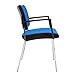 Produktbild Besucherstuhl 4-Fuß 2er Set, Blau