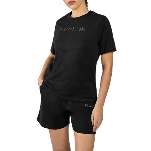 T-shirt Reebok femme vêtement de sport en coton à col rond
