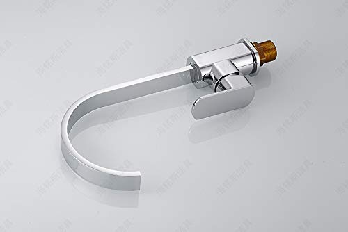 Robinet de cuisine chrome rétro à levier unique pour îlot central