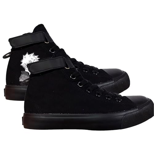 Anime MHA Shoes Unisex Canvas Sneakers High Top Lace...