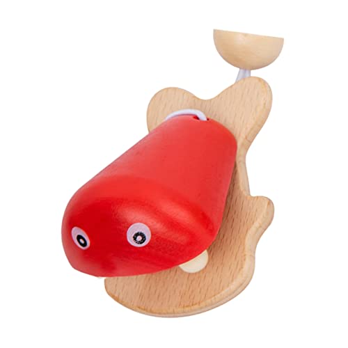 SUPVOX Wooden Fish Pattern Castanet Musical Instrument for Music Learning and Early Development Present for Boys