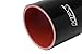 HPS HTSC-375-BLK Silicone High Temperature 4-Ply Reinforced Straight Coupler Hose, 65 PSI Maximum Pressure, 3