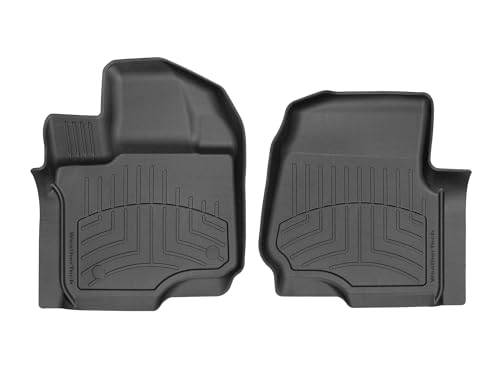 WeatherTech FloorLiner HP Custom Fit Floor Mats for Ford F-150, F-150 Lightning, F-150 Raptor - 1st Row (446971IM), Black