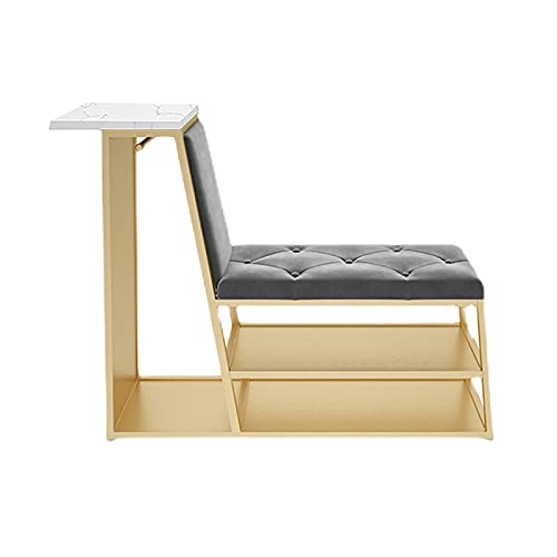 Tabouret à chaussures robuste en métal pour entrée raffinée