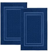 AKTI Premium Bath Mats for Bathroom, High GSM of 820 Cotton Bath Mat for Tub, 22x34 Inches Floor ...