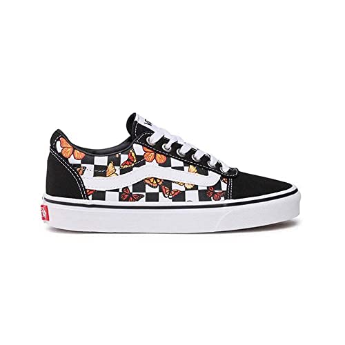 Image of Vans Women's Low-top Trainers Sneaker, Butterfly Checker Multi White, 8.5