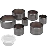 レザー 型抜き 円型 丸 7個セット 丸型 ベルトパンチ ベルト ストラップ カットサークル 丸型 革 クラフトパンチ 工具セット