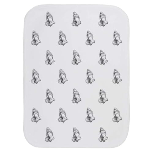 Azeeda 'Praying Hands' Baby Burp/Wash Cloth (BC00033681)
