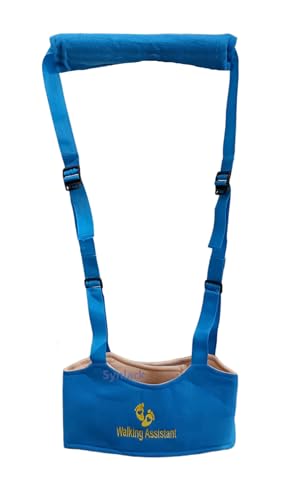 Image of Baby Walking Harness - Handheld Kids Walker Helper - Toddler Infant Walker Harness Assistant Belt - Child Learning Walk Support Assist Trainer Tool - for 7-24 Month Old (Blue)