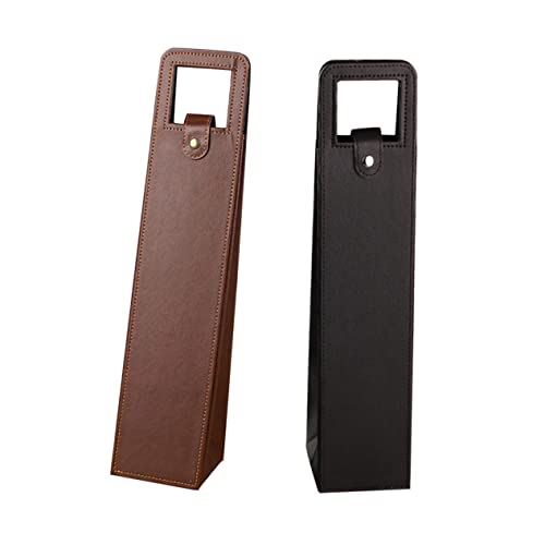 Bolsa para botellas de vino de cuero PRETYZOOM ideal para tus cenas y celebraciones