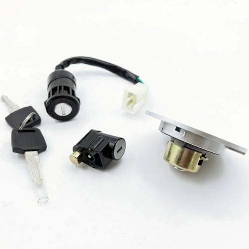 Bloqueo de interruptor de llave de encendido con tapa para ATV Quad de 200 CC 4