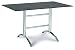 Produktbild BEST Klapptisch Firenze eckig, Silber/Ardesia, 80 x 130 x 73 cm, 43551385