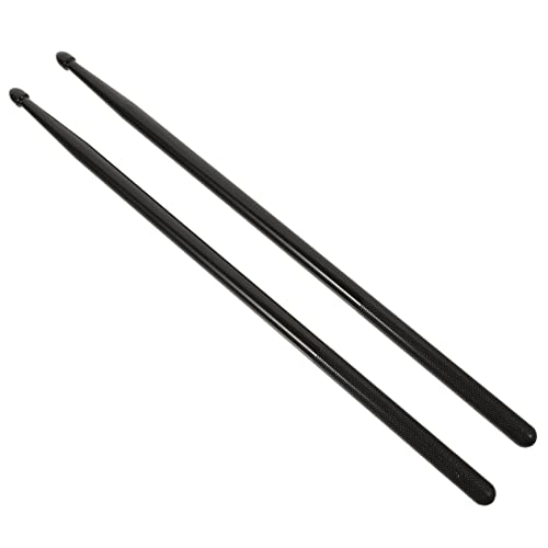 Baquetas de nylon para batería 3 pares negras miniatura 1