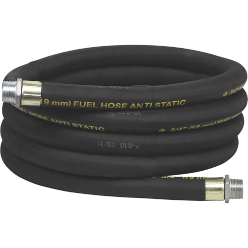 Roughneck Antistatic Grounded Fuel Hose for 12 Volt or 110 Volt Pumps - 3/4in. x 20ft., Model# 38995