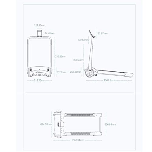 Image of Ultra Slim Treadmill Treadmill Smart Treadmill Household Multi-Function Mini Folding Electric Ultra-Quiet Free Installation Easy Operation