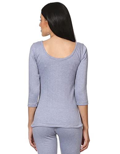 Image of Alfa Fleece Women's Scoop Neck Three Quarter Sleeves Thermal Top for Winter