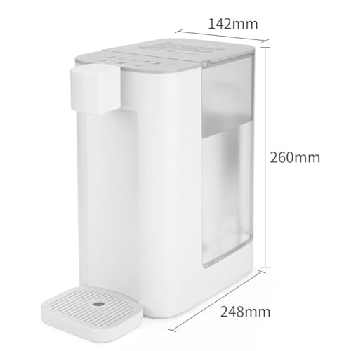 Distributore di acqua calda istantanea portatile, 5 impostazioni di temperatura blocco automatico, riscaldatore desktop compatto per la bottiglia del bambino del tè del caffè, blu, 1.5kg design legger