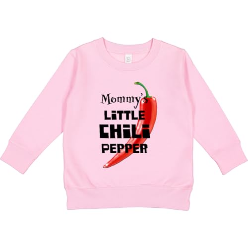 inktastic Mommy's Little Chili Pepper Toddler Sweatshirt 2T Pink 399cb