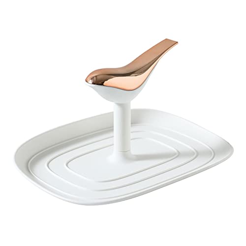 Soporte para cucharas y tapa de olla con almohadilla de goteo, soportes para cucharas, forma de pájaro