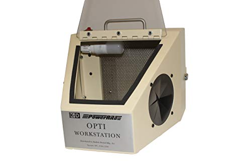 Buffalo Dental Portable Opti Workstation Cabinet - Large Viewing Window, For Laboratory Tools Sandblasting Machines, Air Blast Equipment, with Suction, 120 V AC, 11 x 8.5 x 12 Inches, 14 lbs (36560)