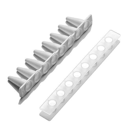 Tube à huit rangées 0,1 ml blanc renforcé à couvercle plat PST-0108-FT-WB en carton de 125 rangées