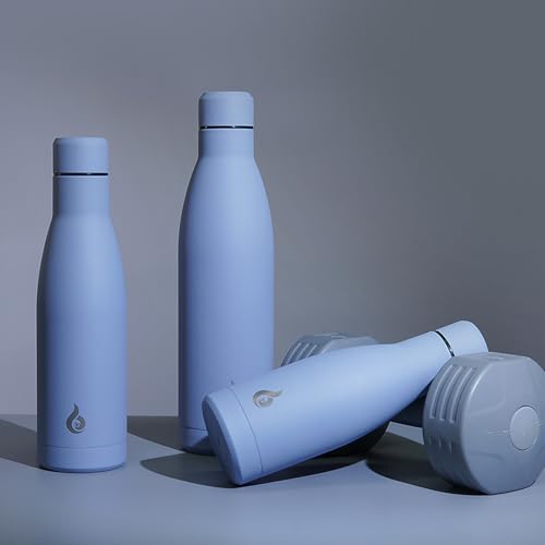Image of BJPKPK 25oz Insulated Stainless Steel Water Bottles Reusable Metal Travel Sports Water Bottle Keep Cold and Hot,Mist Grey