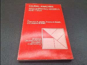 Hardcover Causal Analysis: Assumptions, Models, and Data (Studying Organizations) Book