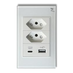 tomada dupla inteligente nova digital usb-c