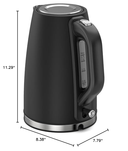 Tetera Eléctrica Acero Inoxidable 1.7L Paris Rhône Negra miniatura 2