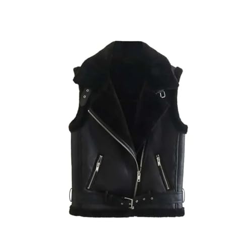 Chaleco de invierno para mujer de algodón sin mangas y cálido marca Haitpant 3