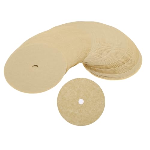 QUARKZMAN Filtros De Café Papeles Filtros De Café Desechables Redondos Con Agujero 3.74 Pulgadas De Diámetro Exterior Para Máquina De Espresso, Café Oficina Hogar Paquete De 400, Café