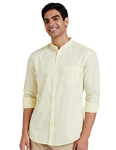 Image of Amazon Brand - Symbol Men Solid Regular Fit Casual Shirt