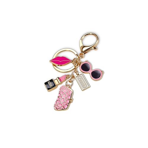 BCTH Cute Fashion Keychains Ladies Purse Bag Charms, Backpack Car Key Chains Accessories for Women Girls (golden)