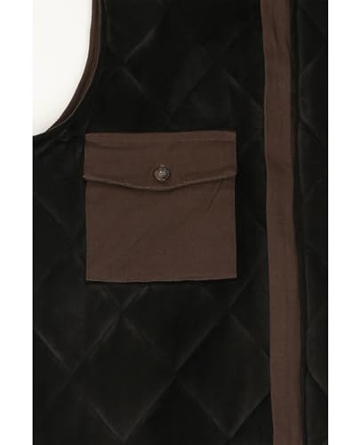 ZENTHACE Men's Arctic Quilted Lined Duck Vest Washed Full Zip Up Utility Rugged Canvas Work Vest Jacket3