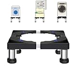 Waschmaschinen Untergestell Waschmaschinenständer Waschmaschinensockel Podest für Kühlschrank, Trockner und Gefrierschrank Bärenlast 150kg, Verstellbare Breite Höhe(40-60cm,13-16cm)