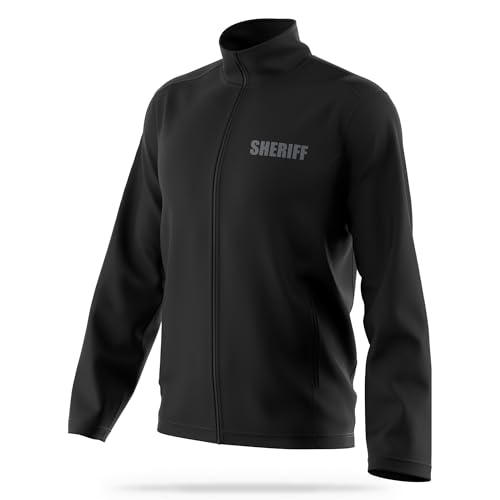 Sheriff Soft Shell Jacket - USA Patriotic Apparel - Poly & Spandex Blend for Odor Free & Moisture-Wicking Comfort3