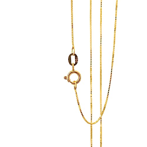 Modelo Corrente Veneziana | Cordão de Ouro 18K - Leve e Radiante. (60cm)