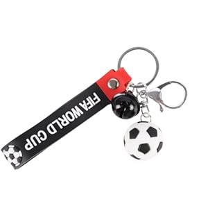 Soccer Keychain – Football Key Chains Sports Ball Car Keyrings,Backpacks Pendant Charm Decor Accessories for Bag Handbag Wallet,Gift for Boys Grils Men Women (Soccer)
