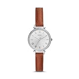 Bandmaterial: Leder Fossil Damen Analog Quarz Uhr mit Leder Armband ES4446