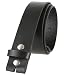 Leather Cowhide Belt Blank Strap Made in the USA - 1-3/8" Wide (Black, 34)