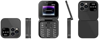 i16 PRO Mini Flip Mobile Phone,Simplicity and Ease of Use Affordability Lightweight and Portable (Black)