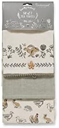 Cooksmart Country Animals Set of 3 Tea Towels