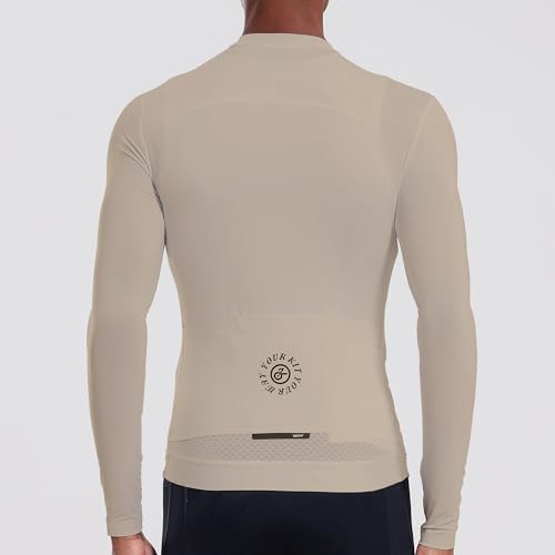 Image of YKYWBIKE Cycling Jersey Men Aero Race Fit, Road Bike Jersey Short Sleeved Moisture Wicking, Breathable,Zip Pocket,UPF50+