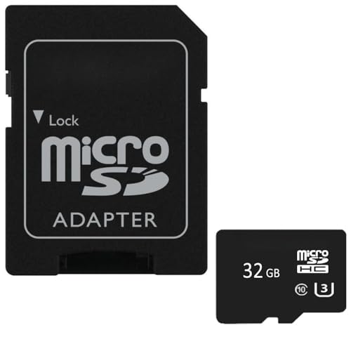 acce2s Carte Micro SD 32 Go pour Orange Neva Play Jet Zen Start Sparkle Leaf, Hapi 11 30 51, Rise 33 52 54, Dive 73 72, Dixo UHS-I U3 + Adaptateur