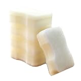 NiuLumea Paquete de 5 esponjas negras para estropajos de cocina, 11 x 6,5 x 3,5 cm, antiarañazos, antiadherentes, aptas para lavavajillas, limpieza multiusos