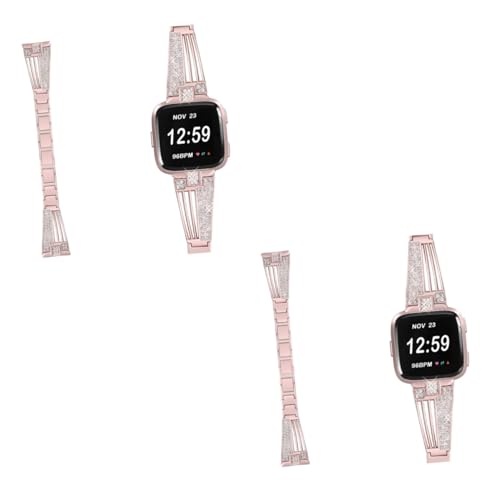 Montre connectée femmes diamant et bracelet en acier